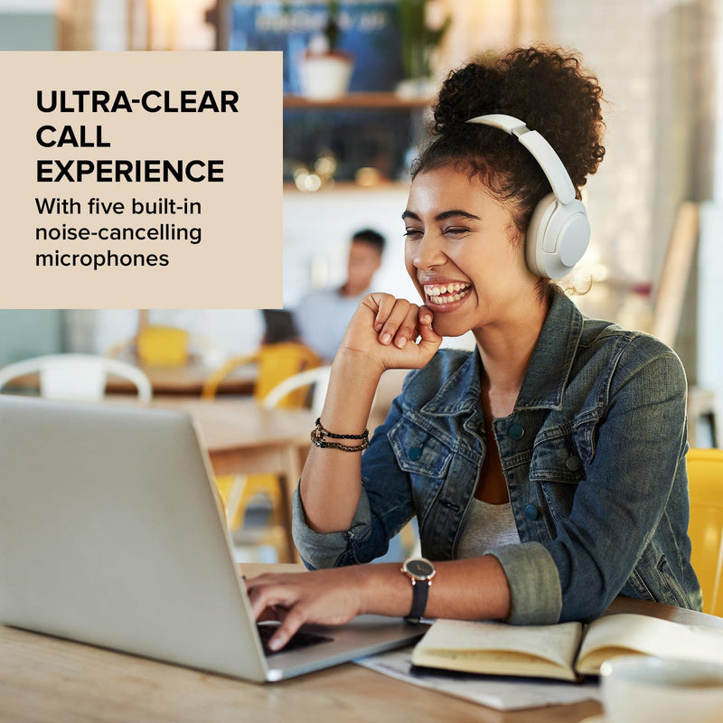 Creative Zen Hybrid 2 Wireless ANC Headphones, 67 hr Battery, Cream | ANC Headphones, 67 Hours Battery, Wireless, Comfortable, Lightweight, Over-Ear