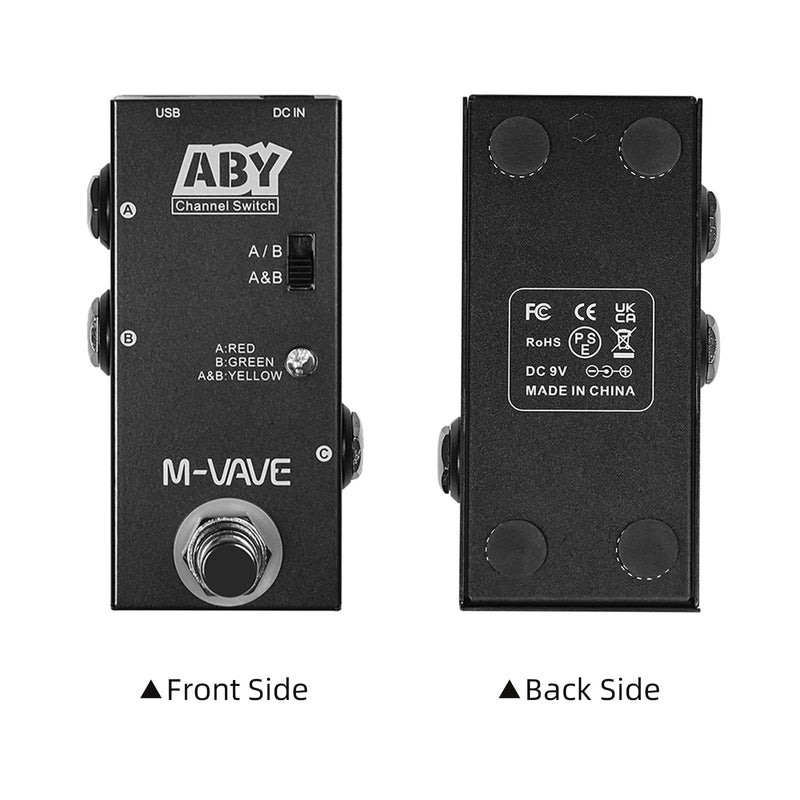 ABY Line Selector AB Switch Mini Guitar Effect Pedal True Bypass Guitar Bass Pedal AB Box - ABY Channel Switch