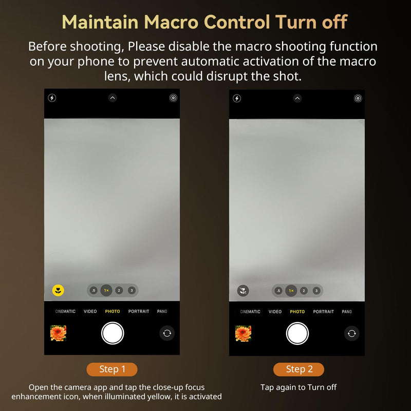 [AUSTRALIA] - SMALLRIG 75mm HD Master Macro Lens, T-Mount Lens for iPhone, for Samsung, for Huawei, for Xiaomi, Macro Photography Phone Camera Lens Attachment - 4588 