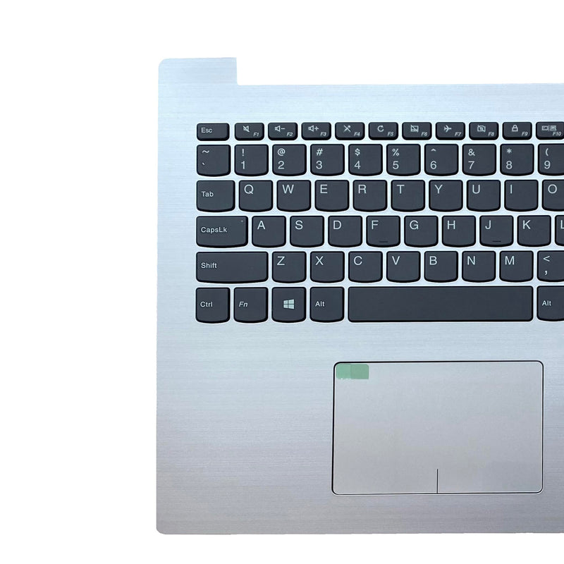 Replacement for Lenovo IdeaPad 320-15 320-15IKB 330-15AST 320-15IAP 320-15ABR Laptop Upper Case Palmrest Keyboard Touchpad Assembly Part 5CB0N86311 80XS0024US SN20M63090 Top Cover Sliver