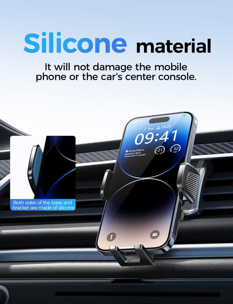 Car Phone Holder for Nissan Murano 2015-2024 Accessories,Ultra-Stable Clip with Anti-Shake,360° Rotation Smart Phone Mount