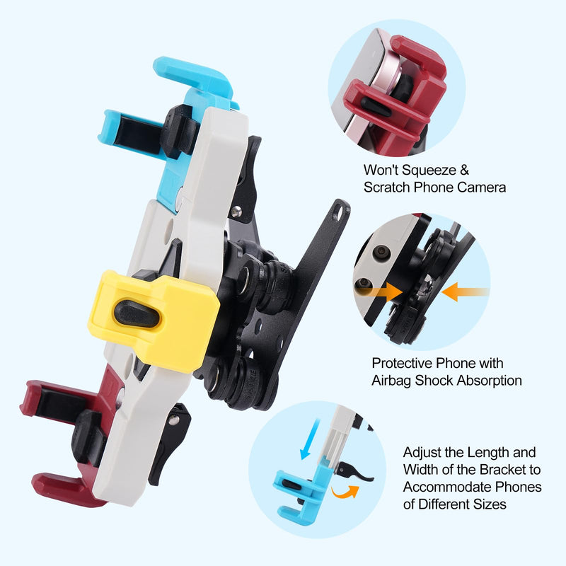 Yamaha YZF-R3 Exclusive Motorcycle Phone Mount with Vibration Dampener,Heavy Duty Phone Holder for Motorcycle,Anti Slip, Anti Shake, Anti-Theft,Adjustable for 5.4-8.3'' Smartphone
