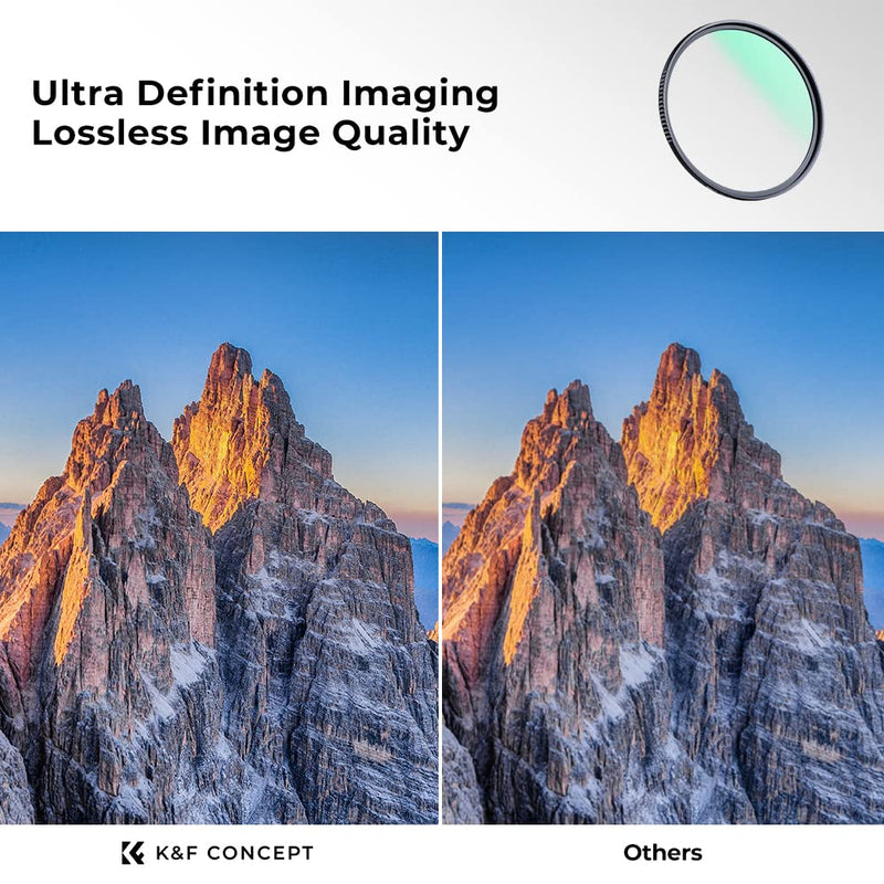 [AUSTRALIA] - K&F Concept 77mm MC UV Protection Filter with 28 Multi-Layer Coatings HD/Hydrophobic/Scratch Resistant Ultra-Slim UV Filter for 77mm Camera Lens (Nano-X Series) 