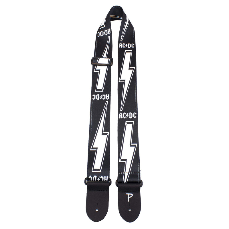 Perri's Leathers Ltd. - AC/DC Official Licensed Accessories - Polyester Guitar Strap and Guitar Picks Acdc Bolt