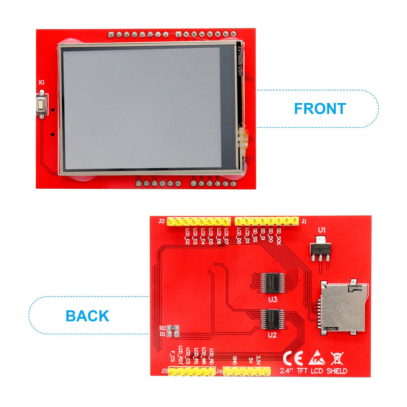 ARCELI 2.4 Inch ILI9341 240X320 TFT LCD Display with Touch Panel LCD for Arduino UNO