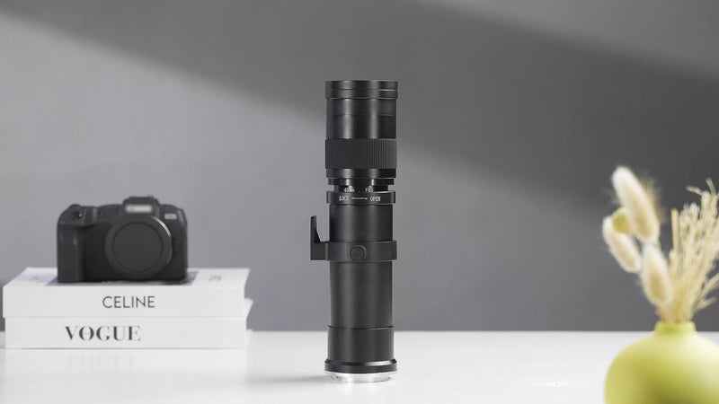 BENOISON 420-800mm MF Telephoto Lens EF Lens for Canon DSLR For Canon EF/EF-S (Black)