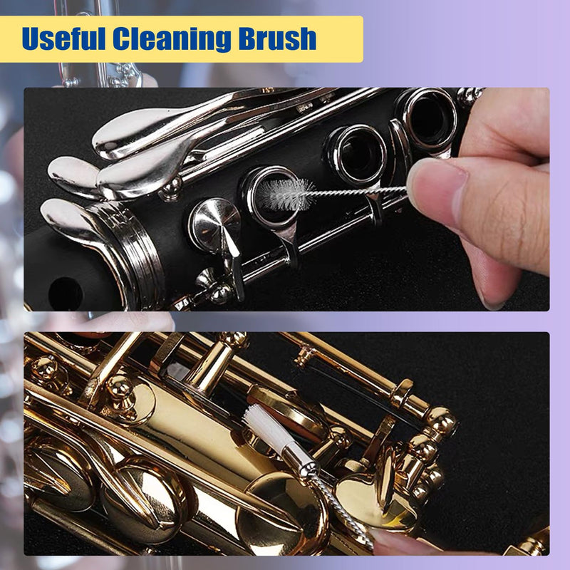 [AUSTRALIA] - Clarinet Cleaning Kit with Case, Saxophone Cleaning Kit, Clarinet & Saxophone Care Kit, Maintenance Kit with Case for Wind & Woodwind Instrument 