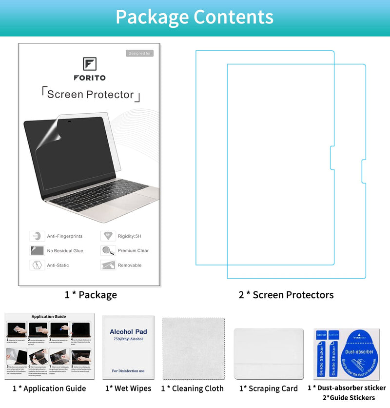 2 Pack 14 inch Anti Glare Laptop Screen Protector, Anti Scratch & Anti Fingerprint Screen Filter Compatible with 14" HP/DELL/ASUS/Acer/Samsung/Lenovo/Toshiba with 16:9 Aspect Ratio Laptop