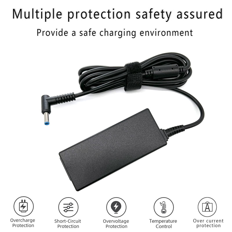 45W 19.5V 2.31A for HP Laptop Charger Blue Tip, HP Pavilion x360 11 13 15, Zbook 14u G4 G5 15u 15 G3, 15-f111dx 15-f211wm 15-f233wm 15-f278nr 15-r052nr 15-r132wm with Power Cord 45W hp laptop charger