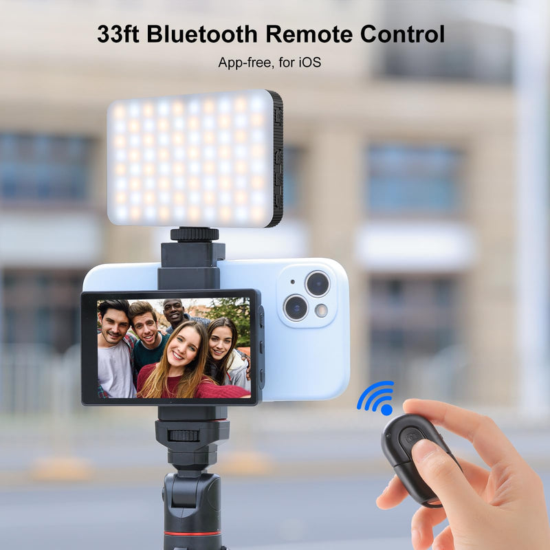 Newmowa Phone Vlog Selfie Monitor Screen, Magnetic Phone Holder Clip Mount, Using Phone Rear Camera for Selfie Vlog Live Stream TikTok, Compatible with iPhone (NOT Supports 4K Recording)