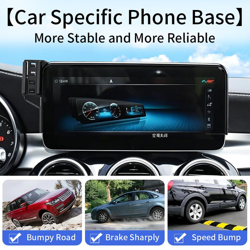 Car Phone Holder Mount for Mercedes Benz C-Class 2019-2021 / GLC 2020-2022 | [only for 10.25-Inch Screen] Accessories Magnetic Cellphone Stand, Cell Phones Navigation Charging Cradles,for Magsafe Magnet for Benz C-Class 2019-2021,GLC 2020-2022 10.25-in