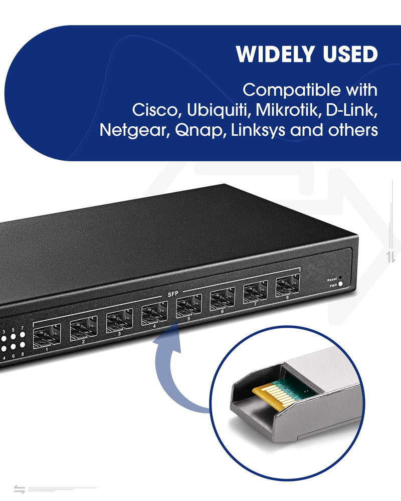 Timaxk 1000BASE-T SFP to RJ45 Ethernet Module, 1.25G Gigabit SFP-T Transceiver up to 100m Over Cat 5 Cable,Compatible with Cisco, Ubiquiti, Mikrotik, D-Link, Netgear, Qnap, Linksys and More 1 pack