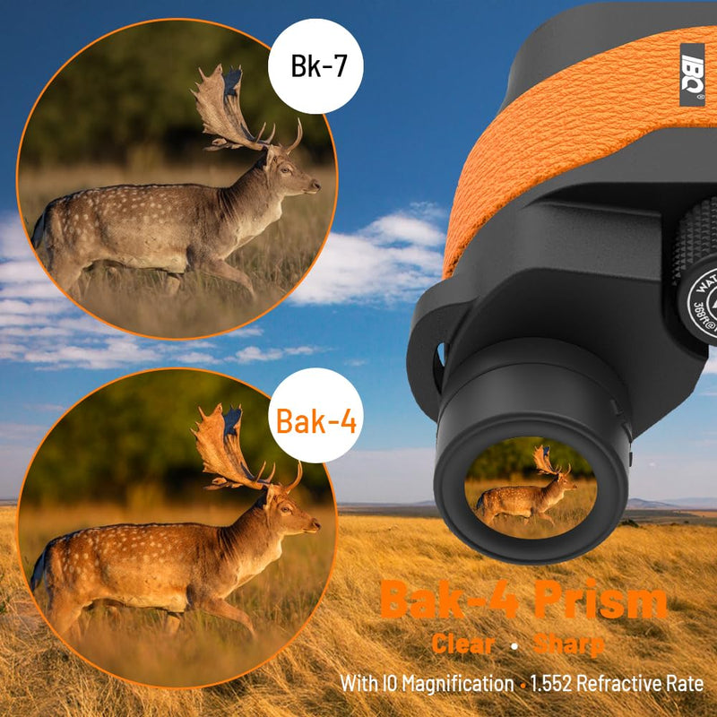 Binoculars for Kids,15X36 Compact Binocular for Adults,BAK4 Prism FMC Lens,IPX7 Waterproof Binoculars for Bird Watching,Easy Focus Binoculars Outdoor Sport,Hunting,Theater and Concerts(Orange) ORANGE