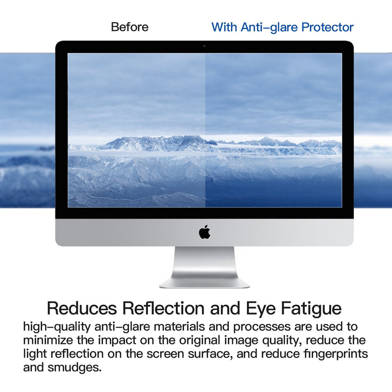 [2 Pack] Anti Glare Matte Screen Protector Compatible with 21.5 Inch iMac All-in-Ones Desktop