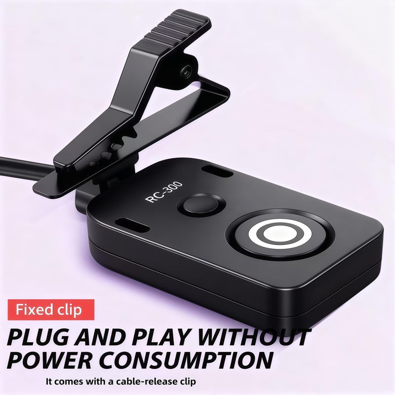 [AUSTRALIA] - RC-301 Camera Release Cable for Nkon Remote Shutter Control Compatible with DF, Z5, Z6, Z7, D750, D7200, D7100, D7000, D7500, D5000 D600, D610, D5100, D5200, D5300, and D5600 Models 