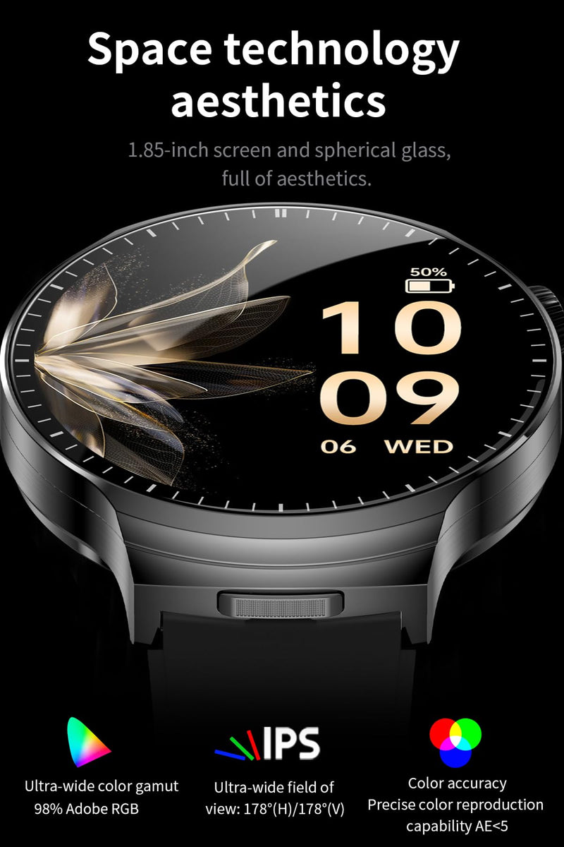 Smart Watch with Earbuds, 2 in 1 Bluetooth Smart Watch, 1.85" HD IPS Screen Smartwatch for Men Women, Fitness Tracker Long Time Standby Men Women Sports Smartwatch