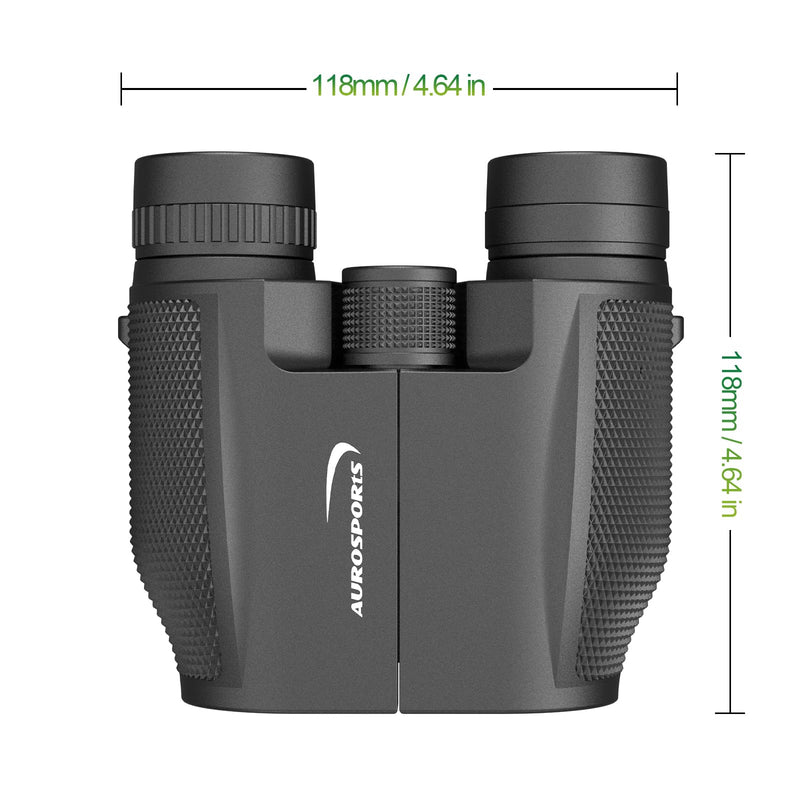 [AUSTRALIA] - Aurosports 12x32 Compact Binoculars for Adults - Small Binoculars with FMC Lens & BAK4 Prism - Wide 273ft/1000yds Field of View - Easy Focus Binos for Bird Watching Traveling Gifts for Men Women 