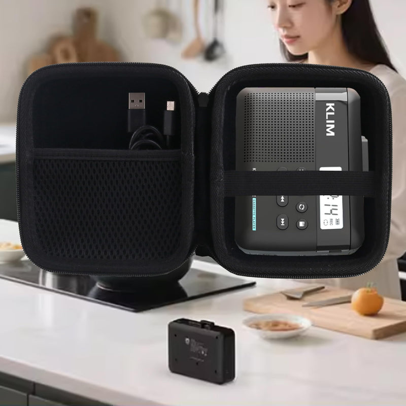 [AUSTRALIA] - WERJIA Hard Carrying Case Compatible with Klim K7/K8/K9/Gracioso/Reshow/TOMASHI Cassette Player Recorder, and More Brands Cassette Player Recorder (Bag Only) 