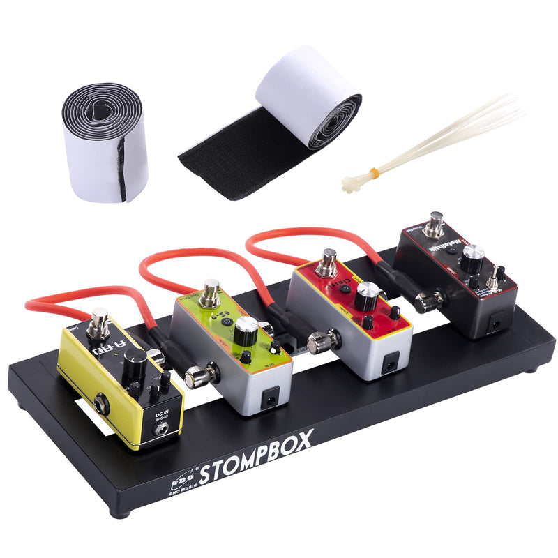 [AUSTRALIA] - ENO MUSIC 14" Mini Pedal Board Guitar Effects Compact Small Pedalboard with Pedals Mountain Tape & Cable Tie ES-1 14" Pedalboard 