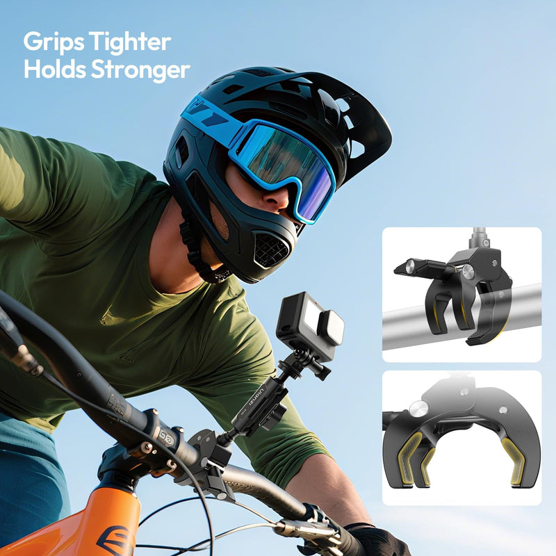 [AUSTRALIA] - ULANZI R105 Super Clamp Camera Mount with 360° Dual Ballhead Magic Arm, Sturdy Y-Shaped 3-Claw Camera Clamp Mount for GoPro Hero 13/12/11/10/9, Insta360 X5/X4, DJI Osmo Pocket 3/2 Action 5 Pro/4 