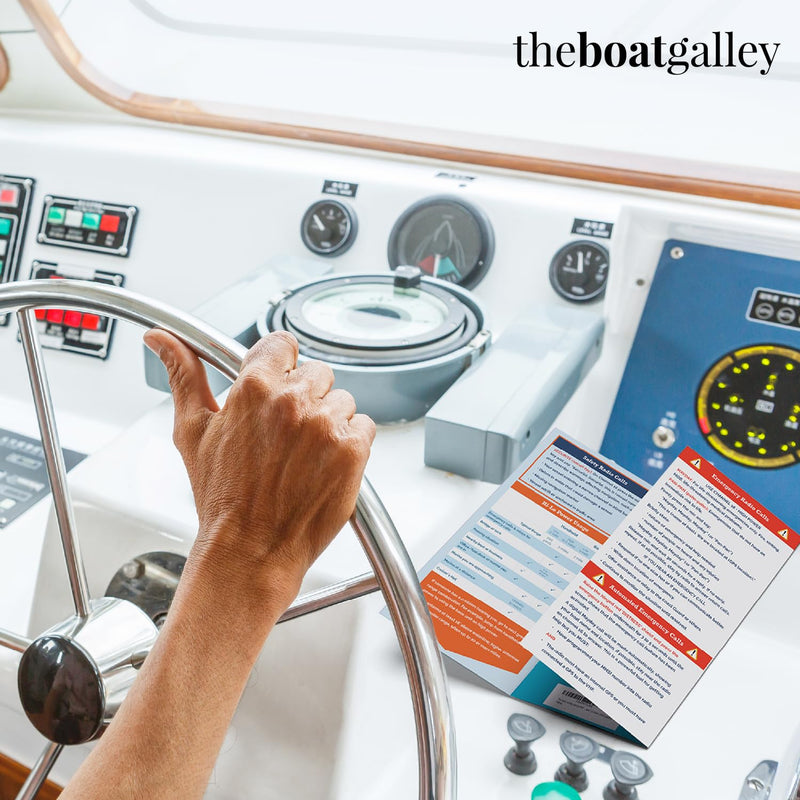 [AUSTRALIA] - Quick Guide for VHF Radio Marine - Handy Boating Must Haves | Boating Accessory Reference for Improved Safety | Ideal Sailing Gifts | Informative, Concise and Long-Lasting | The Boat Galley 