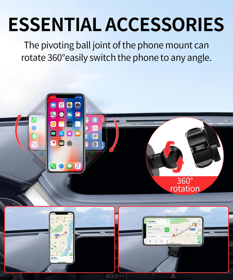Car Phone Holder for Lexus RX 2020-2022 Accessories, 8"Screen Magsafe Mount | Magnetic Cell Phone Mount Clip Compatible with iPhone, 3D fit Stable Dashboard GPS Navigation Bracket Cradle 360° Rotation for 2020 2021 2022 RX (8 inch screen only)