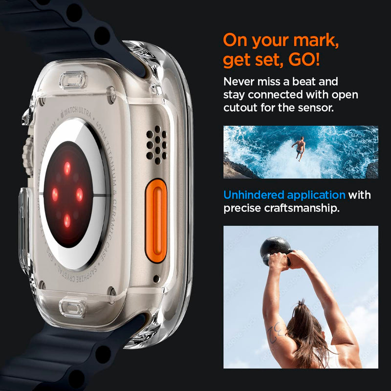 Spigen Lite Fit Ultra Band and Ultra Hybrid Designed for Apple Watch Ultra 3/Ultra 2/Apple Watch Ultra 49mm