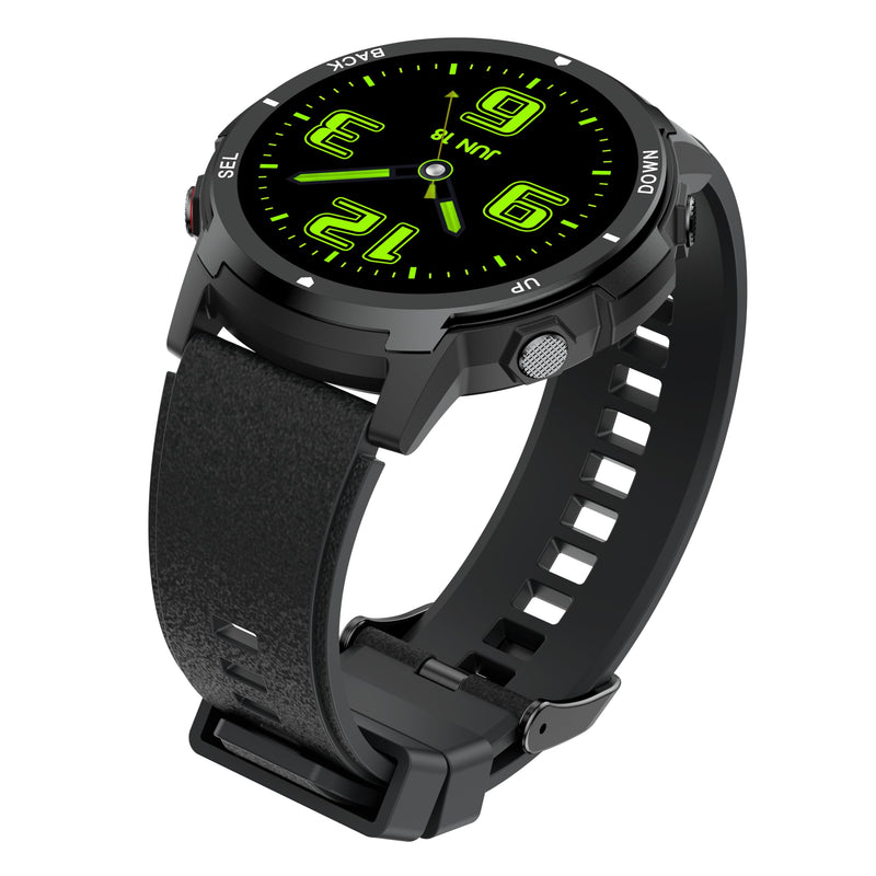 1.43'' AMOLED Fitness Watch with 4 Buttons, Smart Watches for Men with Heart Rate/BP/Sleep Tracker, Pedometer, 110+ Sport Modes, Password, 5ATM Military Smart Watch for Android iOS