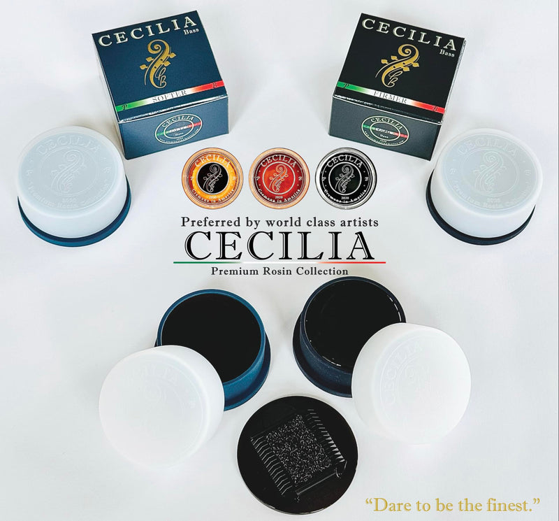 [AUSTRALIA] - CECILIA Rosin for Bass 'Firmer' Formula, Bass Rosin Specially Formulated for Bass Bows with Included Rosin Spreader Firmer 