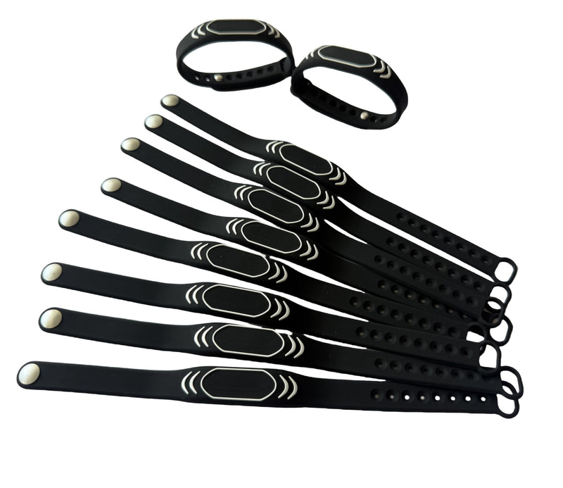 10 Pcs NFC Tag Wristband RFID 125KHz Inductive ID Wristband RFID Wristband Waterproof Access Management