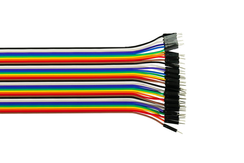 kabelmeister - Jumper Wire/Wire Jumper Cable - Male to Female - 20 cm - 40 Pin Separable Cores for Arduino, Raspberry Pi, Banana Pi, Breadboad, Breadboard etc. Single - 1 x 40 wires