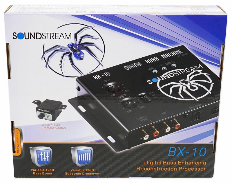 FOR Soundstream BX-10 Digital Bass Processor with Remote + 1.5ft RCA cable epicenter