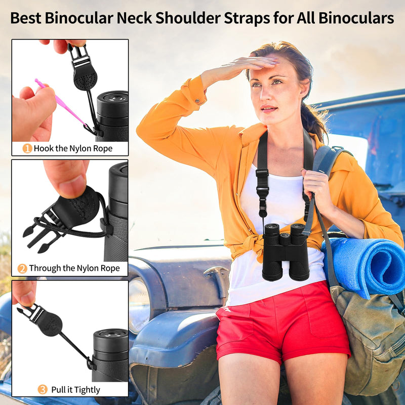 Adjustable Shoulder Strap, Nylon Camera Strap, Comfortable Neck Strap for iPad, Cellphone Tablet, Camera, Laptop, Binocular, Luggage Bag (Black Universal Lanyard) 1 Pack-Black