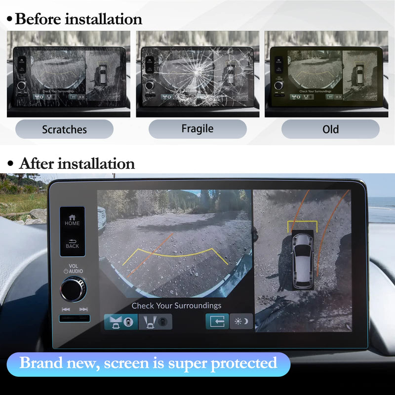 for 2023 2024 Honda Pilot Screen Protector 9 Inch Navigation Display for 2023 2024 Honda Pilot EX-L/TrailSport/Touring/Elite Tempered Glass Screen Protector Honda Pilot 2023 2024 Accessories 2023 2023 2024 Pilot 9 Inch Tempered Glass