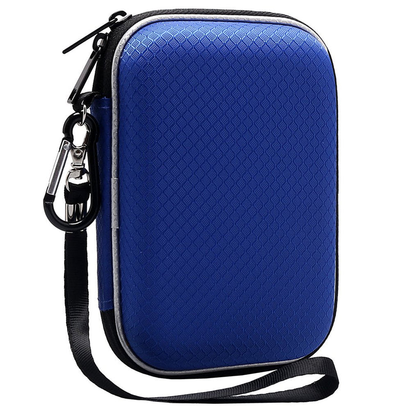 Lacdo Hard Drive Carrying Case for Western Digital WD My Passport Ultra WD Elements SE WD P10 Game Drive Portable External Hard Drive 1TB 2TB 3TB 4TB 5TB USB 3.0 2.5 inch HDD Travel Storage Bag, Blue