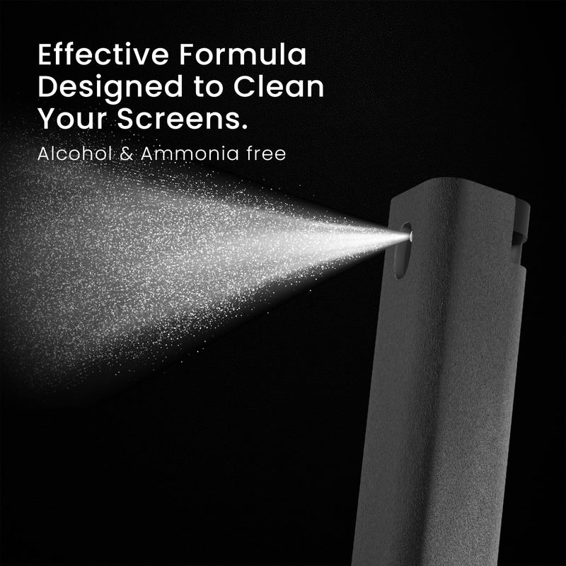 [AUSTRALIA] - Screen Cleaner Spray and Wipe by EVEO - Computer Screen Cleaner, Laptop Screen Cleaner, Car Screen Cleaner, iPad Screen Cleaner, iPhone 2in1 Touchscreen Mist Cleaner - 2 Pack (Grey & Rose Gold) Grey & Rose Gold 