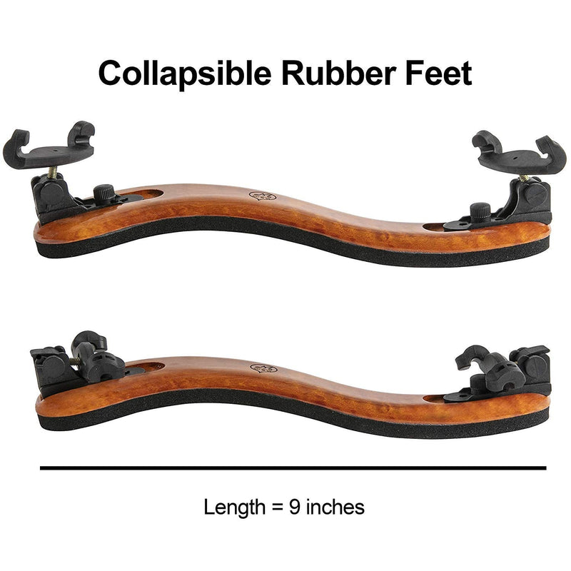 Classic Viola Shoulder Rest for 15â€�-17â€� Viola (Full Size) with Adjustable Height | Collapsible | Real Maple Wood | Excellent Support Grip - By MIVI Music Viola 15"-17"