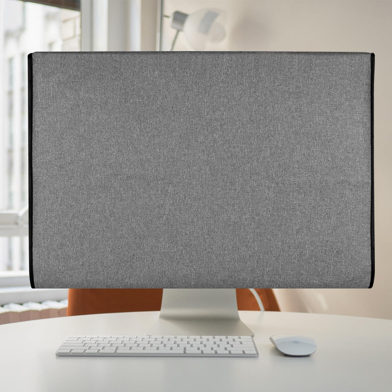 Monitor Dust Cover Compatible with 27 Inch iMac | Oxford Fabric Protective Cover, Dustproof, Compatible with iMac 27" All-in-One Desktop Computer, Gray, Snug Fit Design