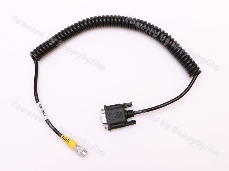 Data Cable DB9 COM to Male 6pin Hirose Plug Coiled Data Cable Strechable Wire Data Collactor Cord for SOKKIA,TOPCON Total Stations, TDS/Trimble, Carlson, Sokkia, XYZ, SMI Data Collecator