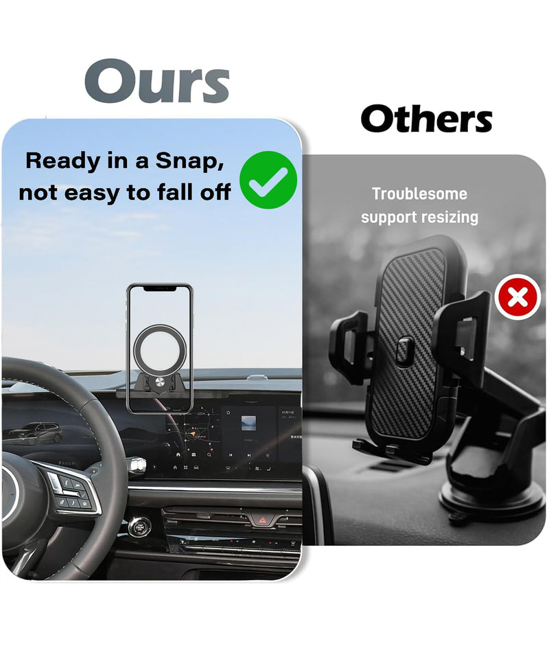 Car Phone Holder for Buick Envision 2024 2025 30" Screen Accessories | MagSafe Strong Magnetic Clip Cell Phone Mount, 360° Rotatable Hands-Free Holder, Not Block Air Vents