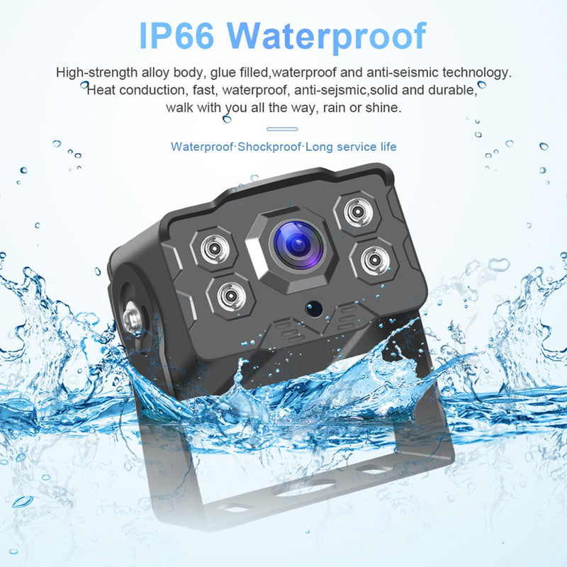 Backup Camera for Truck 7 Inch Monitor Rear View Camera for Truck/Car/Pickup/SUV/ IP66 Waterproof Night Vision