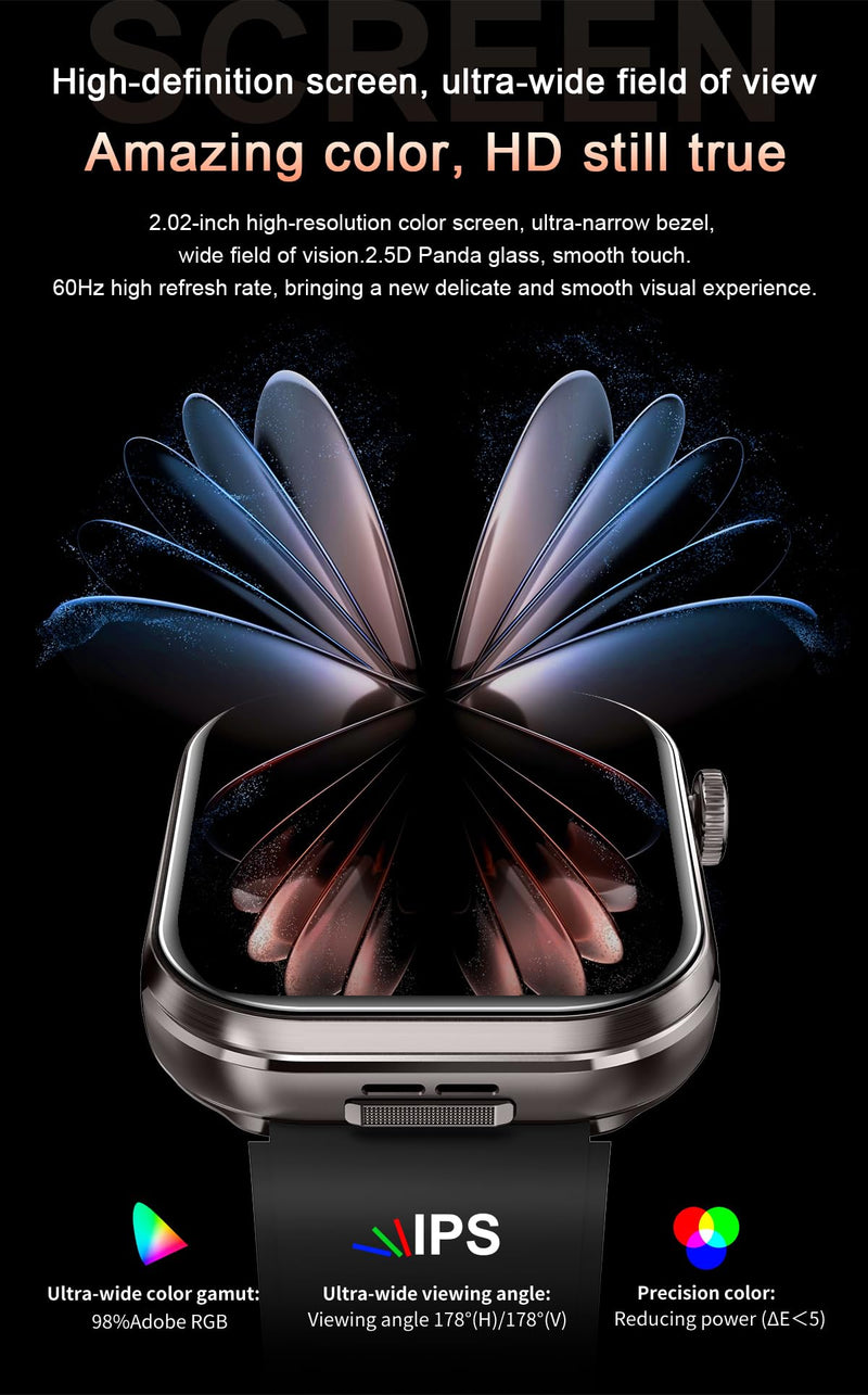Smart Watch with Earbuds,2.02" HD Screen,2 in 1 Smart Watches for Women,Waterproof Fitness Tracker Watch with Wireless Earphone Compatible for Android iOS with Sports Monitor Sleep Golden