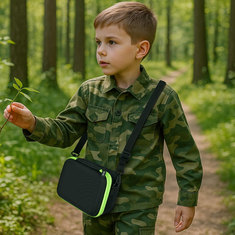 GWCASE Portable Carrying Storage Case Compatible with LeapFrog Magic Adventures Binoculars and Accessories, Protective Organizer Box for Outdoor Travel and Exploration（Bag Only） Black
