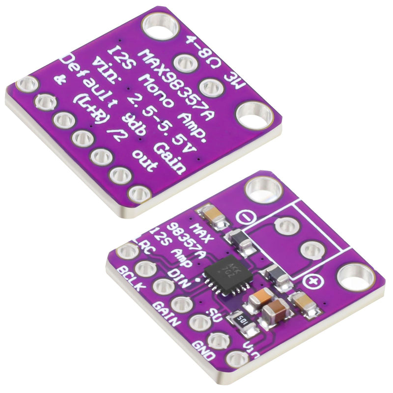 5Pcs MAX98357 Audio Power Amplifier Module I2S DAC Class D Audio Board with Du Pont Wire for Raspberry Pi Arduino ESP32 5