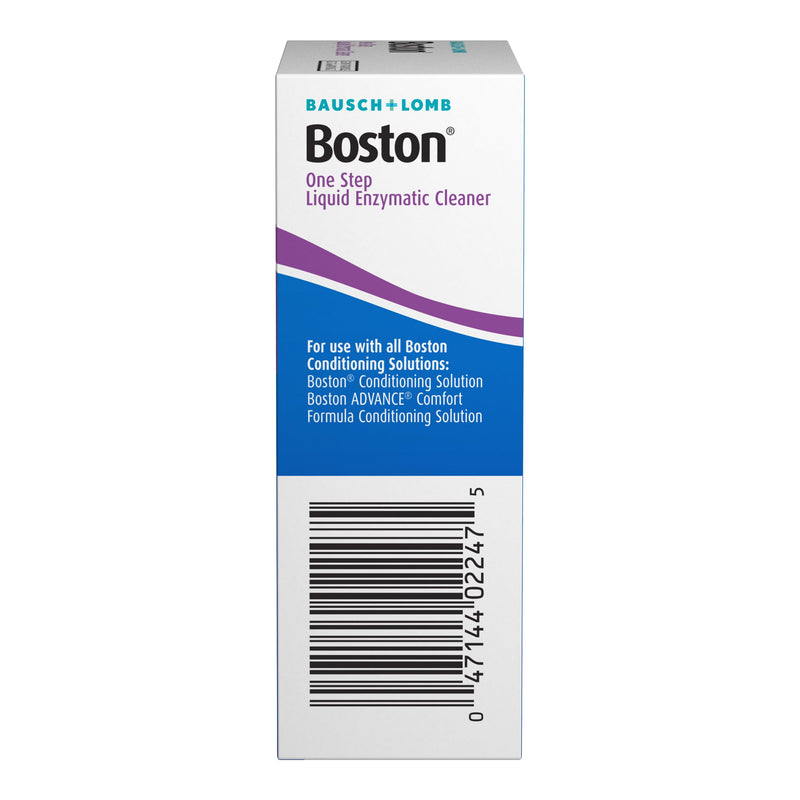 Boston One Step Liquid Enzymatic Cleaner, Protein Remover, 0.01 Fl Oz (1 Box of 15 Dispensers) 15 Count (Pack of 1) Protein Remover (NEW)
