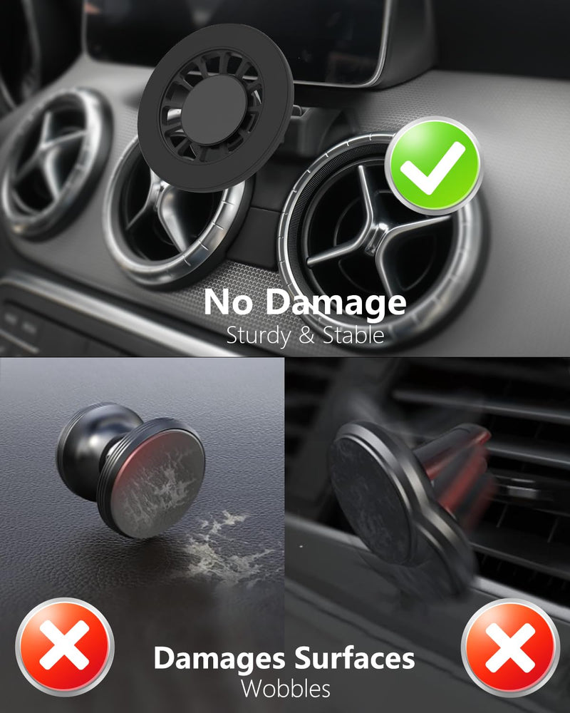 CLEC Car Phone Holder for Mercedes-Benz 2015-2020 GLA-Class 2013-2019 CLA-Class for Magsafe Car Phone Holder 360° Rotatable 【20 Strong Magnetic】 Air Vent Holder Stand for Magsafe Case,All Smartphones