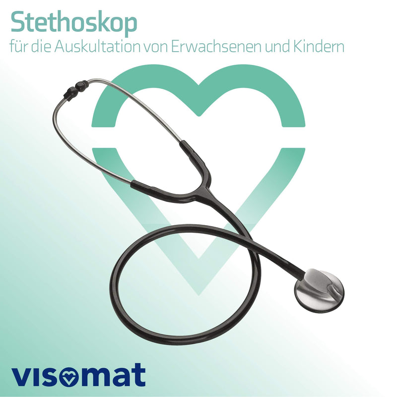 visomat 27900 Stethoscope for Auscultation of Adults and Children, Black, 155 g