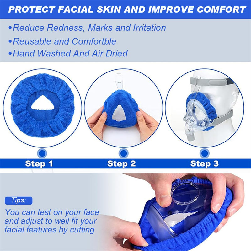[AUSTRALIA] - CPAP Mask Inserts Nose Protection Mask Insert CPAP Mask Liner Pack of 4 Reusable Mask Cover for CPAP Respiratory Therapy Users 
