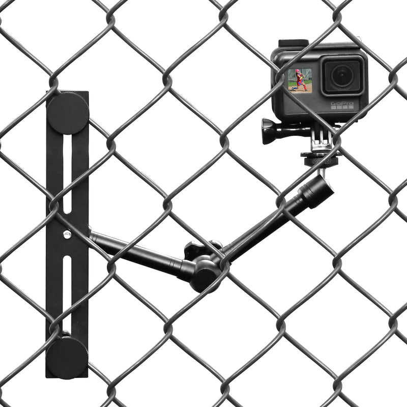[AUSTRALIA] - Camera Fence Mount for Mevo Start/GoPro / Insta360 /AKASO/Digital Action Camera,Fence Holder Game Changer Mounting Kit for Recording Basketball/Football/Softball/Baseball/Tennis Sport Game 