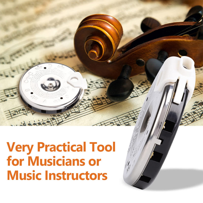 13 Tone Pitch Pipe, Sensitive Chromatic Pitch Pipe Tuner, with Storage Box, for Guitar Bass Violin Ukulele Chromatic Tuning
